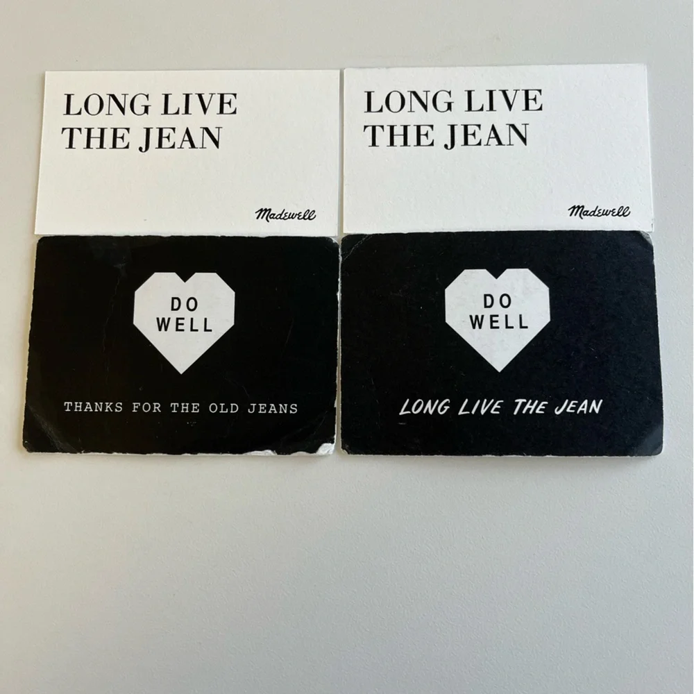 4x Madewell Denim Recycling Gift Card - Picture 1 of 2
